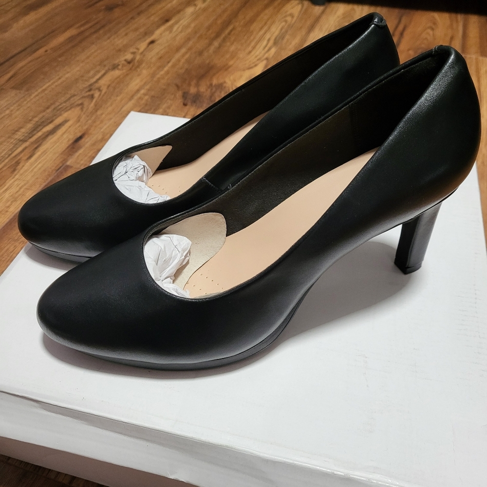 Clarks Women's Ambyr Joy High-Heeled Comfort Pumps.